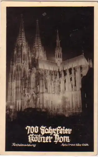 08039 Ak 700 Anniversaire de Cologne Dom vers 1940