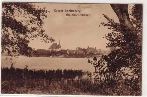 08037 Ak Kurort Rheinsberg am Grienericksee 1917