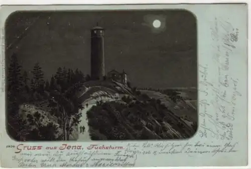 08003 Carte de la Lune Salutation de Jena Fuchsturm 1904