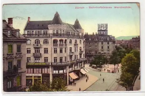 07979 Ak Zurich Bahnhofstrasse Werdmühle 1903