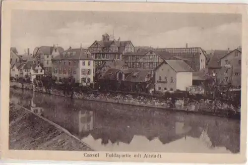 07954 Ak Cassel Fulda Partie avec la vieille ville vers 1910