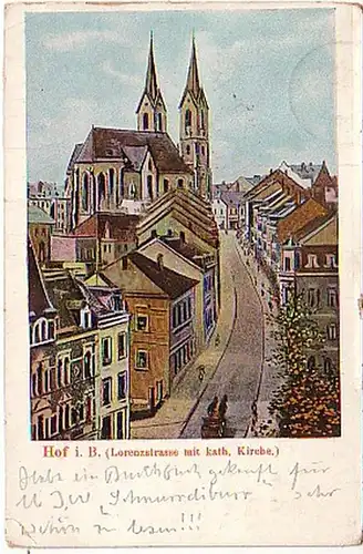 07908 Ak Hof in Bayern Lorenzstrasse 1908