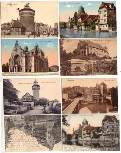07870/8 Ak Nürnberg Insel Schütt usw. um 1910