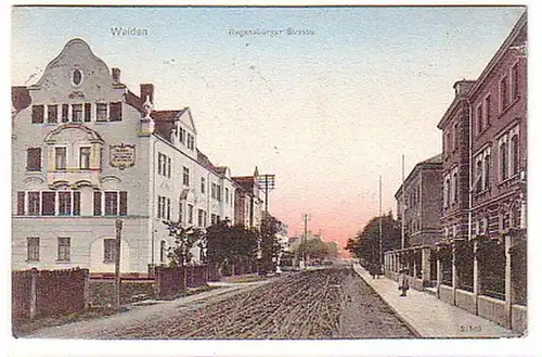 07861 Ak Weiden Regensburger Strasse 1907
