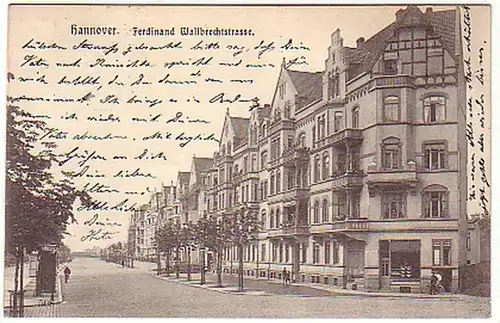 07842 Ak Hannover Ferdinand Wallbrechtstrasse 1913
