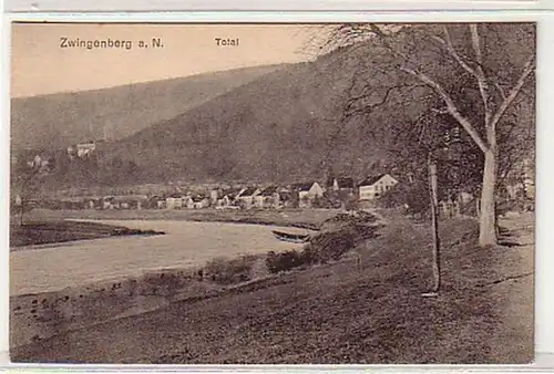 07832 Ak Zwingenberg à Neckar Vue totale vers 1930