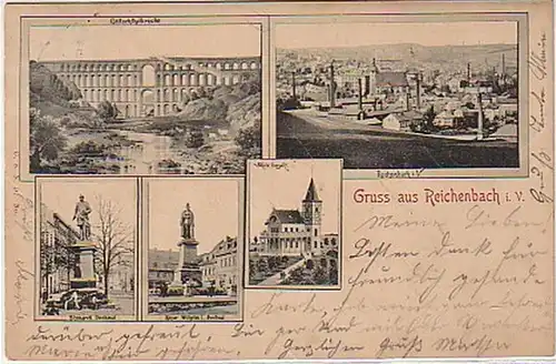 07820 Mehrbild Ak Gruß aus Reichenbach im Vogtl. 1898