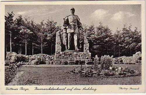 07815 Ak Hüttener Berge Bismarckdenkmal auf d. Aschberg