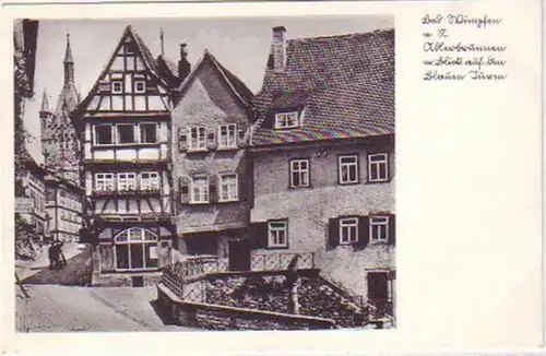 07802 Ak Bad Clin d'œil au centre historique de Neckar vers 1940