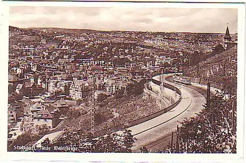 07774 Ak Stuttgart Nouveau domaine avec tram 1937