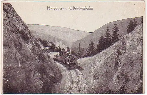 07751 Ak Harzquer- und Brockenbahn um 1940