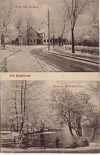 07708 Ak Altrahlstedt près de Hamburg Park etc. 1914