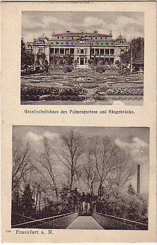 07682 Ak Frankfurt a.M. Palmengarten usw. um 1920
