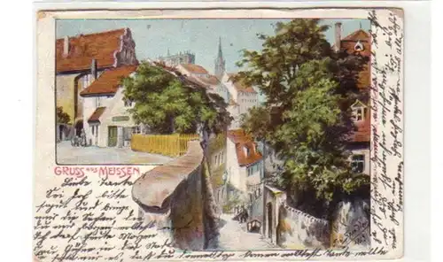 07665 Künstler Ak Gruss aus Meissen 1905