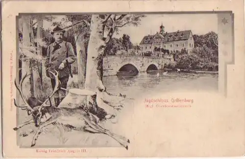 07661 Ak Roi Friedrich August in Grillenburg 1906