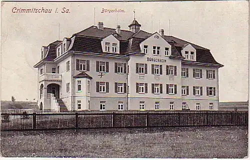 07656 Ak Crimmitschah in Sachsen Bürgerheim 1939