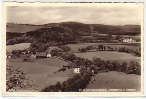 07647 Ak Vue sur la fabrique de papier Nominigmühle vers 1940