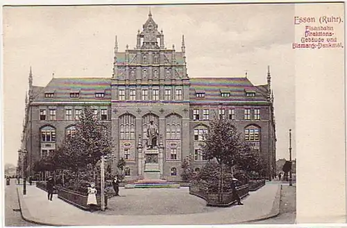 07630 Ak Essen Ruhr Bâtiment de la direction ferroviaire vers 1910
