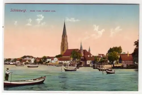 07605 Ak Schleswig Dom vom Kloster aus um 1910