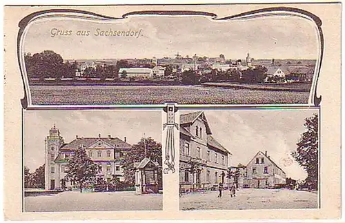 07557 Multi-image Ak salutation de Sachsendorf 1917