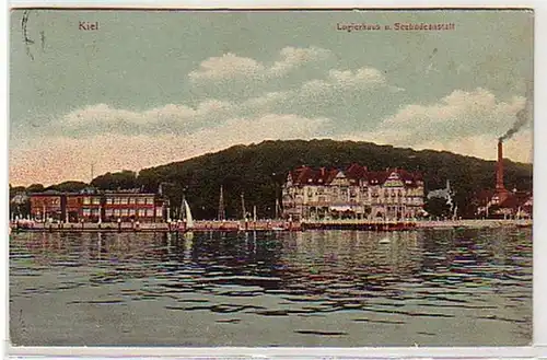 07540 Ak Kiel Logierhaus et Seebadeanstalt 1908