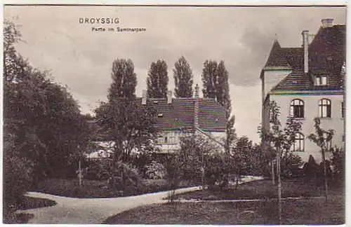 07533 Ak Droysiss à Zeitz Partie au parc de séminaires 1909