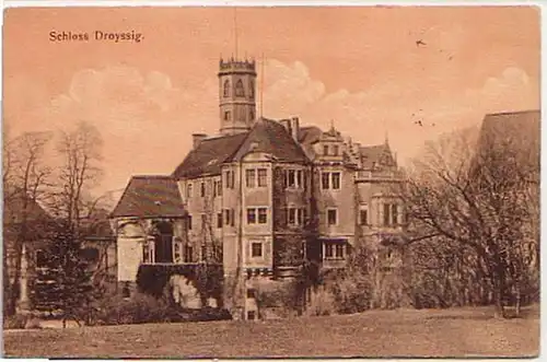 07531 Ak Schloss Droysiss à Zeitz vers 1920