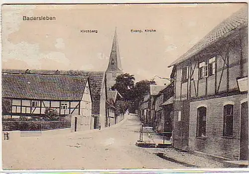 07518 Ak Badersleben Kirchberg, evang. Kirche 1924
