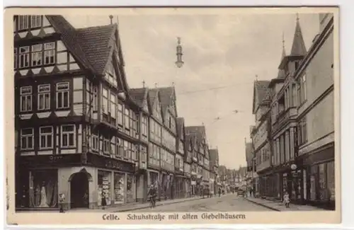 075110 Ak Celle Schuhstraße et maisons de piebel 1932
