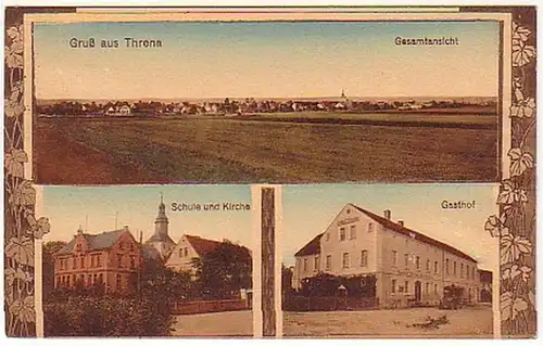 07504 Salutation Ak multi-image en Threna Gasthof etc. 1910