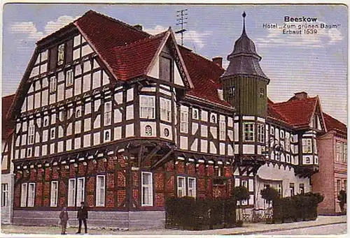 07476 Ak Beeskov Hotel "Vers l'arbre vert" 1913