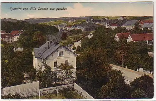 07472 Ak Kemnitz von Villa Sachse aus gesehen 1914