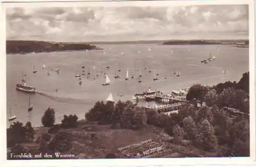 07462 Ak vue à distance sur le lac Wannesee 1936