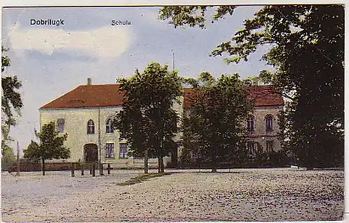07450 Ak Dobrilugk Schule 1918