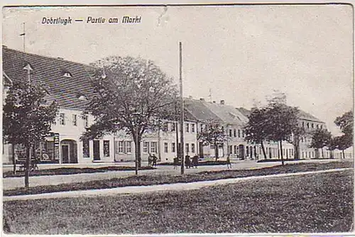 07447 Ak Dobrilugk Partie am Markt 1919