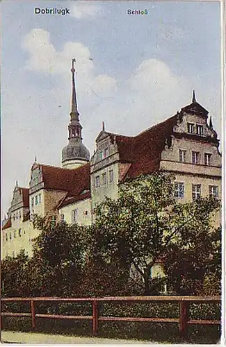 07443 Ak Dobrilugk Niederlausitz Schloß 1918