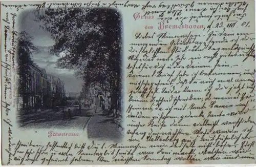 07434 Carte de la Lune de Bremerhaven 1901