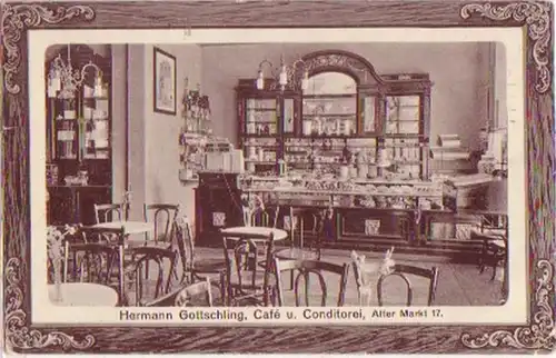 07430 Ak Magdeburg Café et pâtisserie 1912