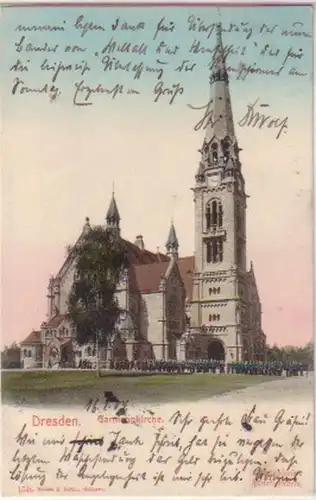 07417 Ak Dresde Eglise de garnison 1904