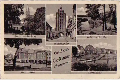 07409 Mehrbild Ak Gruß aus Gollnow Pommern 1942
