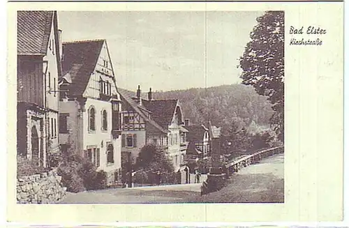 07402 Ak Bad Elster Kirchstrasse vers 1930