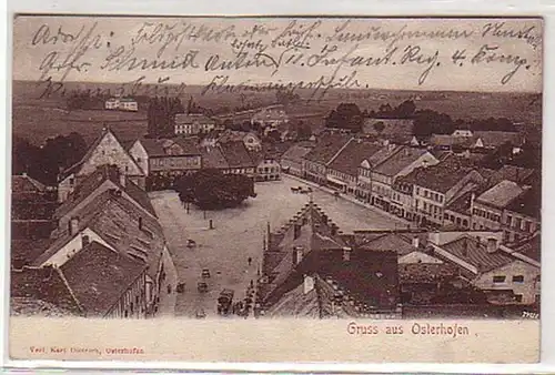 07401 Ak Gruss aus Osterhofen 1914
