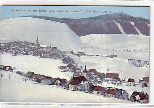 07394 Ak Oberwiesenthal avec Fichtelberg en hiver