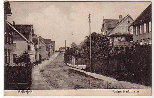 07388 Ak Zellerfeld Untere Marktstrasse um 1920