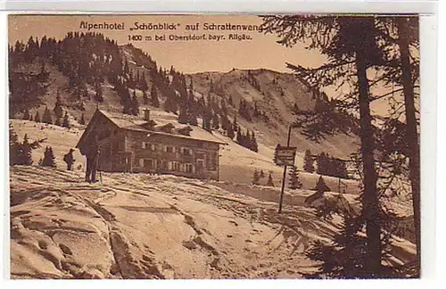 07393 Ak Alpenhotel "Belle vue" sur Schrattenwang 1914