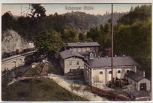 07373 Ak Rabenauer Mühle bei Freital 1910