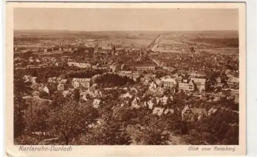 07315 Ak Karlsruhe Durlach Vue de la tour en 1930