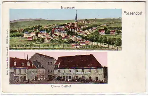 07307 Ak Possendorf bei Freital Oberer Gasthof um 1900