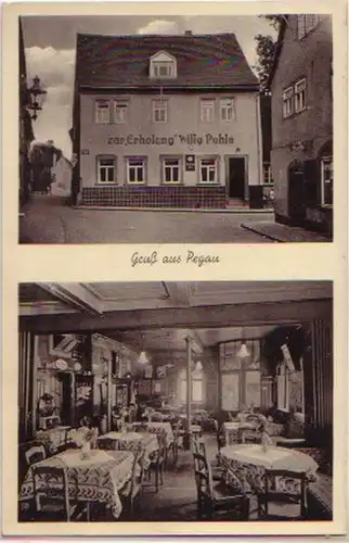 07302 Ak Pegau Gastät pour "restauration" vers 1930