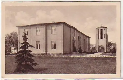 07292 Ak Heidenau Eglise avec clocher vers 1930